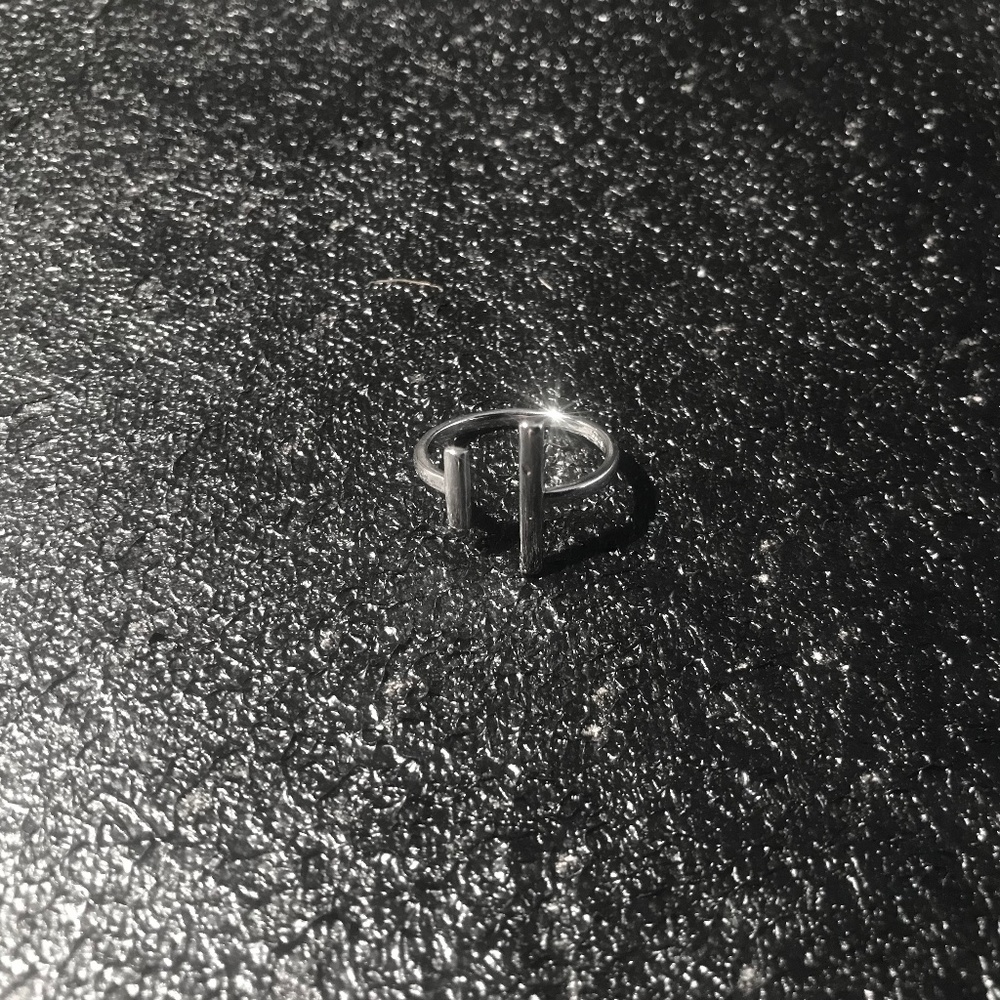 New 925 Silver Plated Ring Geometric. Limited Edition